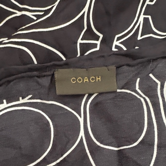 Coach Signature C Printed Silk Square Scarf - Picture 2 of 3